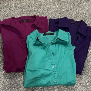 Set of 3 The Limited Essential Cap Sleeve Shirts in Jewel Colors
